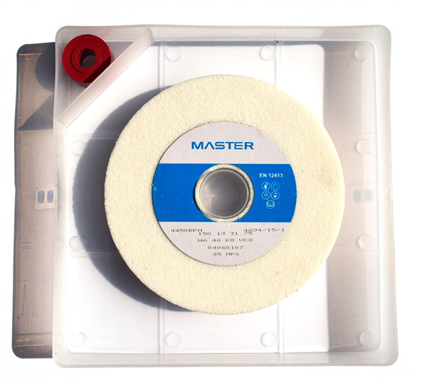 Master Grinding Wheel 150 x 13 x 31.75mm WA46 K8V - with storage box